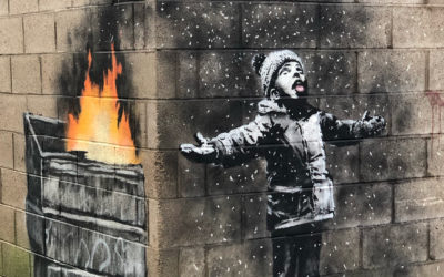 Banksy brucia